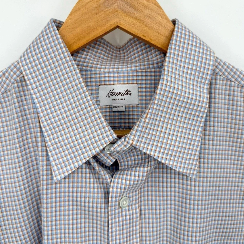 Hamilton Dress Shirts Mens XXL Lot of 4 Button Down Long Sleeve Plaid Gingham - Picture 14 of 14